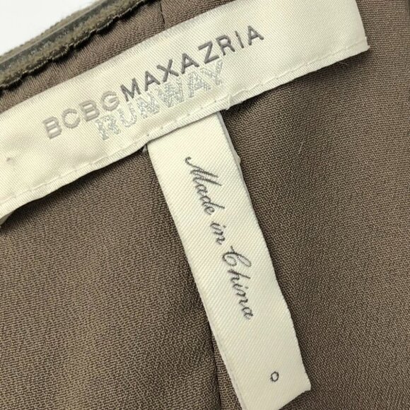 BCBGMaxAzria Runway Fall  2010 Handkerchief Strapless Light Fati Dress size 0 - Picture 4 of 16